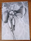Storm X-men Original Comic Book Cover Art Pinup Drawing Illustration Commission 