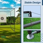 10x10x10 Ft Golf Practice Cage Hitting Cages W  Target Cloth Swing Practice Mat