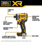 Dewalt Dcf860b Xr 20-volt Max 1 4-in Brushless Cordless Impact Driver Tool Only