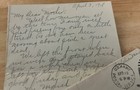 Wwi Aef Letter 149th F a  Spent Easter On A March To The Front Lost Toilet Bag  