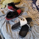 Nike Men s Slide Sandals Black white Us 11  look At Description 