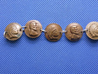 8 Vintage Lincoln Pennies Pop Out Repousse Coin Bracelet
