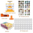 Button Maker Machine 55mm 2 16in Pin Maker With 48pcs Button Parts And 48pcs    
