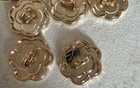 Mixed Set Of 20 Chanel Cc Logo Camellia Buttons 13 Mm Multicolor Replacement