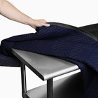 Moving Blankets 80  X 72  Pro Economy - 12 Pack - Black Shipping Furniture Pads