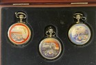 Lionel Licensed Westminster Pocket Watches Set Of 3 In Case  Lionel Trains