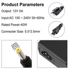 12v 5a Power Supply For Cctv Security Camera Defender Led Strip Light Router Dc
