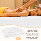 8 Sets Soft Microfiber Massage Table Sheets Set 3 Piece Set Includes Massage Tab