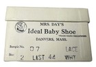 Vintage 1940s Mrs Day s Ideal Baby Shoes Leather Lace High Top Size 2 Box Socks