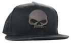 Harley Davidson Willie G  Skull Baseball Hat Xl Black Gray New Era 59fifty Bar