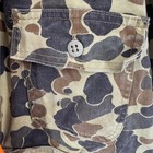 Vtg Game Winner Duck Deer Camo reversible Orange Hunting Jacket Talon Zip Mens L