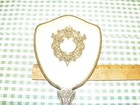 Vintage Silver-plated Dresser Vanity Mirror And Brush Set