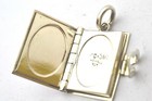Taxco Mexican 925 Sterling Silver Book Style Locket Pendant Top with Chain 24 