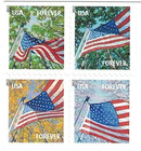 Usps Flags For All Seasons Forever Stamps 100 Stamps  5 Books Of 20 