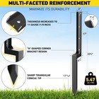 Heavy Duty Fence Post Repair Stakes Kit Anchor Ground Spike For Wooden Support
