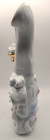 Vintage Japanese Geisha Hand Painted Gold Gilded Floral Porcelain Statue 10 