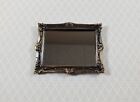 Dollhouse Mirror Metal Antique Bronze Frame 1 12 Scale Miniature Accessory