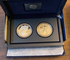 2012-s 75th Anniversary San Francisco Mint Silver Eagle 2-coin Set  box And Coa 
