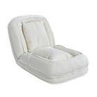 Foldable Upholstered Human Dog Bed With 5 Adjustable Positions And 2 Pillows