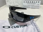 Oakley Gascan Custom Polished Black Blue Icons Prizm Black Polarized Sunglasses