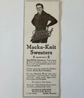 1917 Patrick Duluth Macka Knit Sweaters Advertisement Woolen Mill Lgadyc4