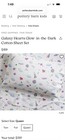 Pottery Barn Kids Glow-in-the-dark Galaxy Hearts Queen Cotton Bedding Set