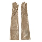 Dolce   Gabbana Gloves Beige Nylon Long Elbow Length Mitten S  7   S Rrp 600usd