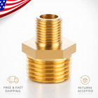 Brass Pipe Fitting 5pcs 1l8 To 1l8 Npt Male Hex Nipple Reducer Water Gas Adapter