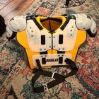 Douglas Custom Pro Qb Football Shoulder Pads Gold Size Large 19-20