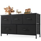 5 Drawer Dresser Chest Of Fabric Drawers Tv Stand Bedroom Storage Cabinet Closet