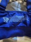 Victorias Secret Sports Bra Size L Bralette Strappy Back Royal Blue Workout Yoga