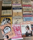 Huge Vintage Sheet Music  Mid Century Piano Vocal Songs Color Covers  Lot Of 43