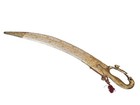 Indian Wedding Sword Ceremonial Indian Talwar White Sheath With Lion Face Hilt