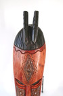 Old Maasai   Akan Mask Ghana - African Tribal - Hand Carved Wood Art