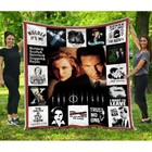 The X-files Quilt Blanket Mulder Scully Tv Series Throw Fan Tribute Gift