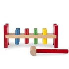 Melissa And Doug Deluxe Wooden Pound-a-peg Toy With Hammer - Fsc Certified