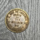 Vintage Agnella Paris Studio Brass Token 2 Rue De Londres Coin Advertising Token