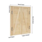 Partition Door Swing Solid Wood Door Partition Door For Entrance Double Door