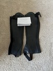 Ego 7 Half Chaps Size X- Small Black W  Storage Bag Never Worn New