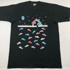 Vtg 90s Alaska Eskimo Woman Ice Fishing 1993 Art Tee T-shirt Adult Large