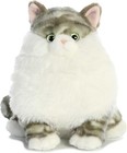Aurora Fat Cats Dumpling Tabby Gray Cat Plush Toy Stuffed Animal 9 5    Kitten New