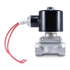 1 2  Npt Ss 12v Dc Stainless Steel Electric Solenoid Valve Water Gas Air 12 Vdc