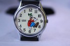 Rare Vintage Seiko By Lorus Backwards Goofy  Glow In The Dark Disney Watch 1980