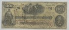 1862 Confederate States 100 Dollar Series 4 T41 Banknote Currency Note   Inv-6b
