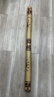 47    Bamboo Didgeridoo Hand Carved Burned Tribal Design Wind Instrument