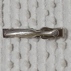 Vintage Swank Tie Bar Clip Silver Tone