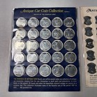 Franklin Mint Antique Car Coin Collection -series 1  2 Complete Set
