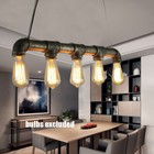 Industrial Steampunk Water Pipe Hanging Lamp Pendant Light Loft Cafe Decoration