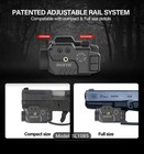 Solofish 800lm Adjustable Pistol Light Laser Red Combo 