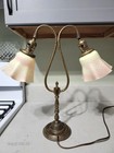 Antique Brass 2 Arm Light Table Lamp 